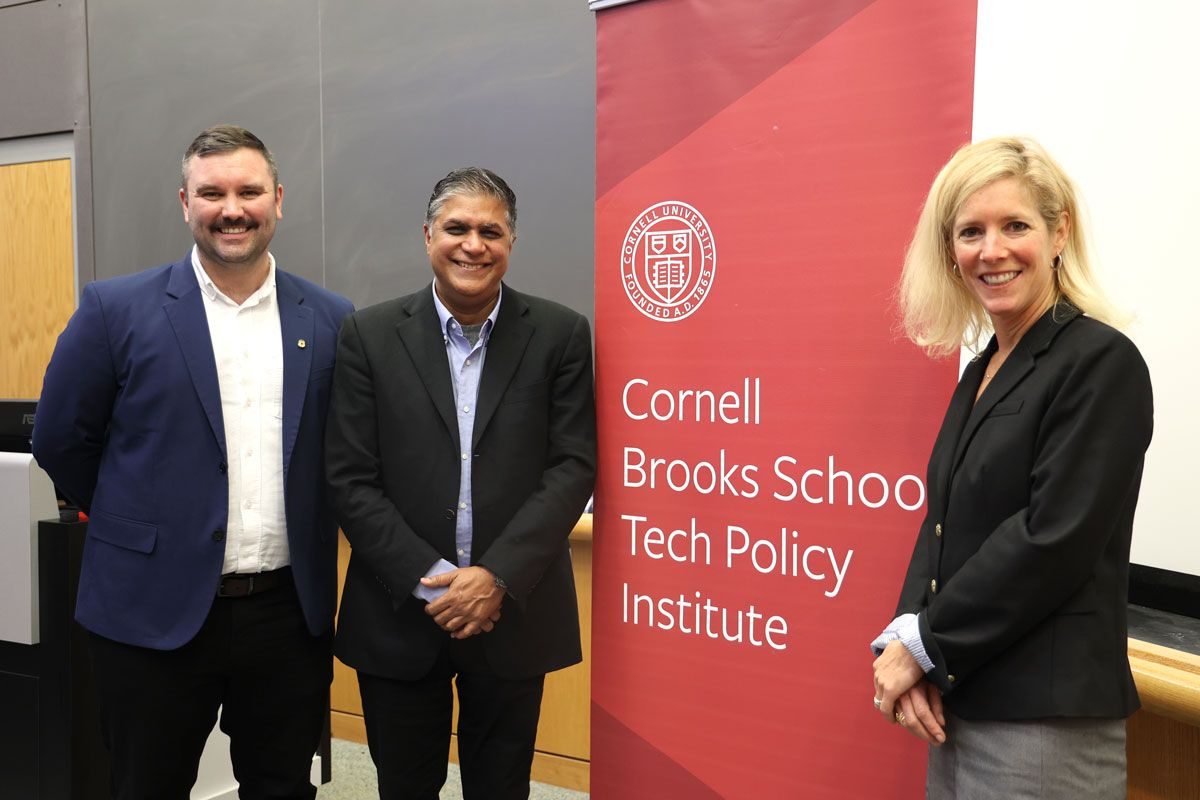TPI leadership host the former CTO of the Central Intelligence Agency, Nand Mulchandani.